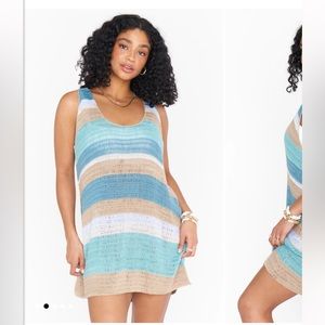 Show Me Your MUMU crochet Summerly Mini Dress Sz XL
